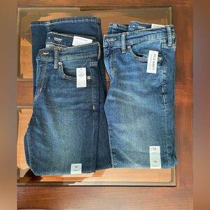 Lot of 2 Old Navy Girls Straight Leg Jeans, size 10